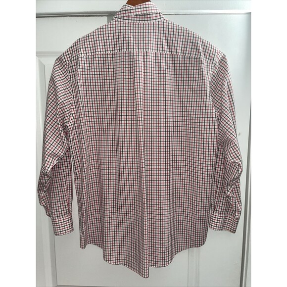 Brooks Brothers Original Polo Button Down Shirt Size L Red Grey White Check - Picture 7 of 13